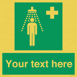 Custom Safety Shower Sign